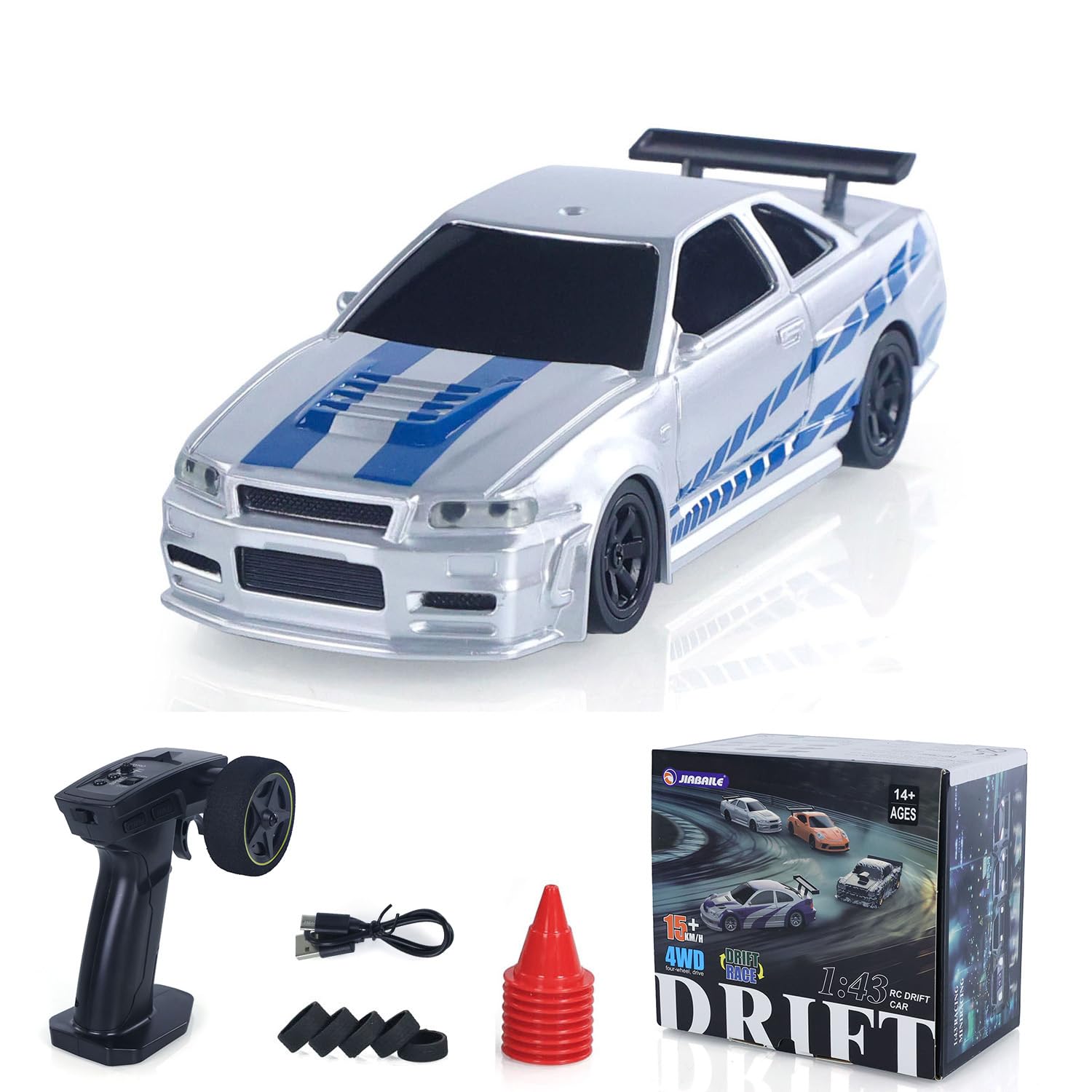 Nissan Skyline 34GT-R 中古ラジコンカー TT-01 XB ニスモR34 GT-R Zチューン (TT-01) (完成品) (ラジコン) - ホビー